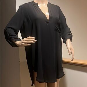 Chic Black Long Sleeve Blouse